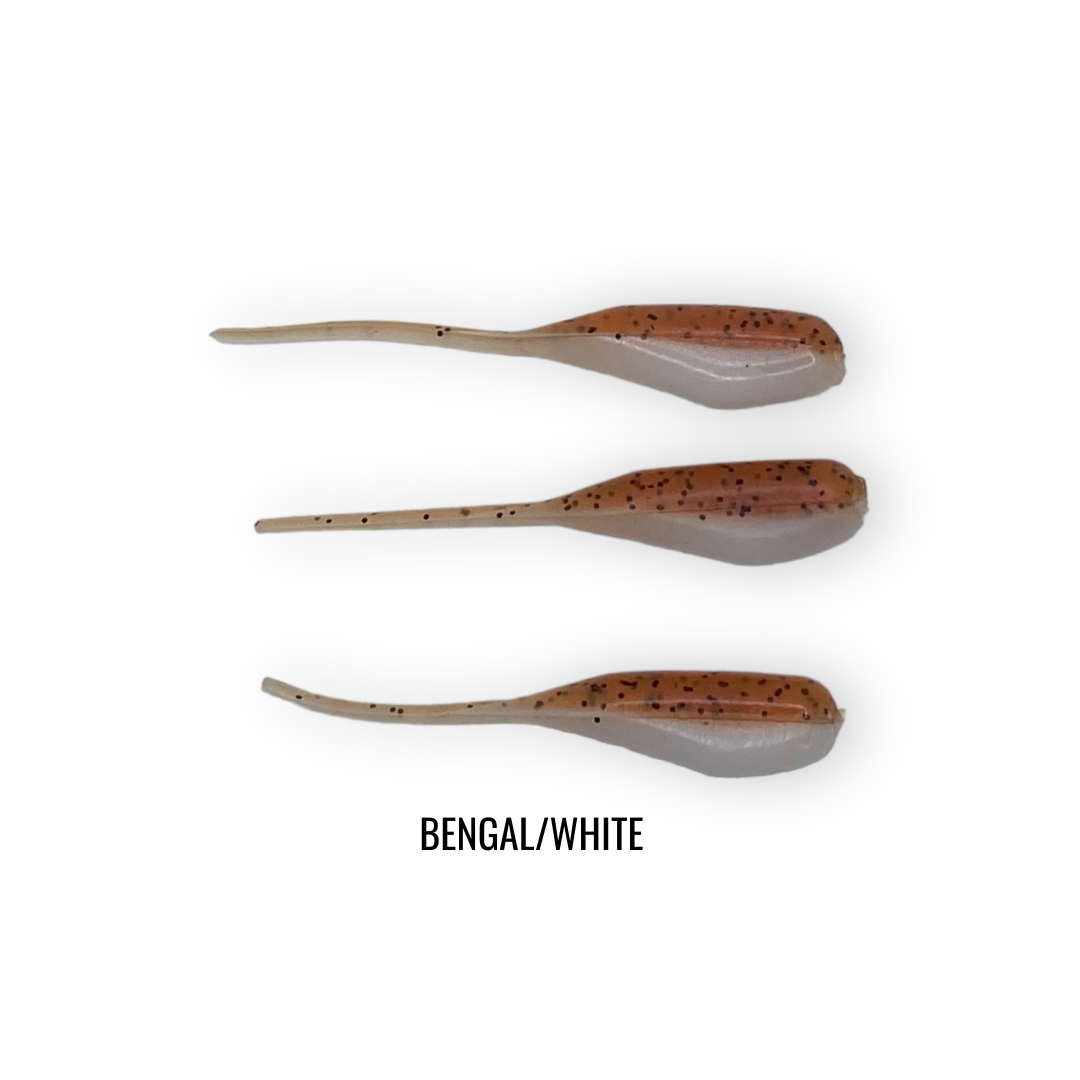 2" 20 PIECE SOFT PLASTIC CRAPPIE MINNOW JIG