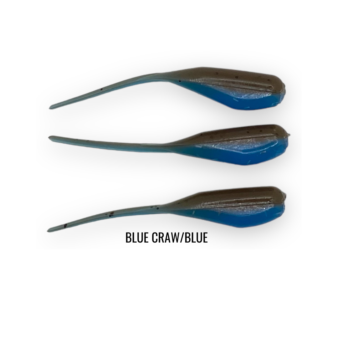 2" 20 PIECE SOFT PLASTIC CRAPPIE MINNOW JIG