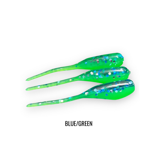 2" 20 PIECE SOFT PLASTIC CRAPPIE MINNOW JIG