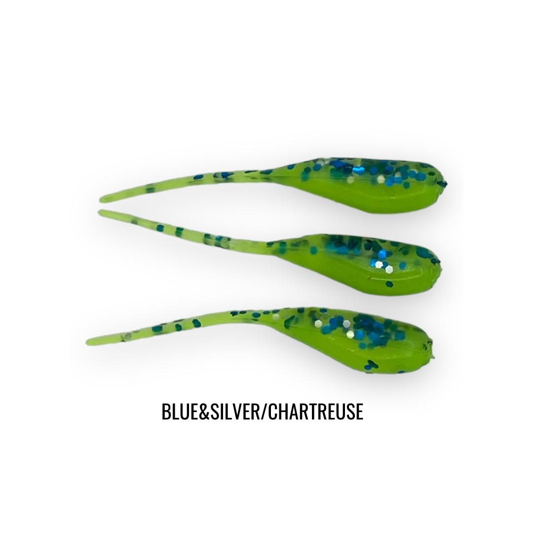 2" 20 PIECE SOFT PLASTIC CRAPPIE MINNOW JIG