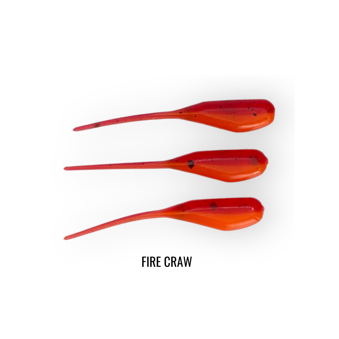 2" 20 PIECE SOFT PLASTIC CRAPPIE MINNOW JIG