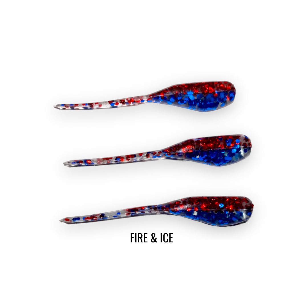 2" 20 PIECE SOFT PLASTIC CRAPPIE MINNOW JIG