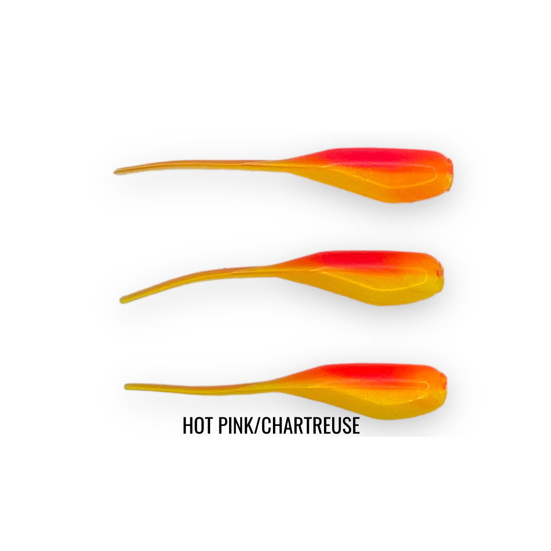 2" 20 PIECE SOFT PLASTIC CRAPPIE MINNOW JIG