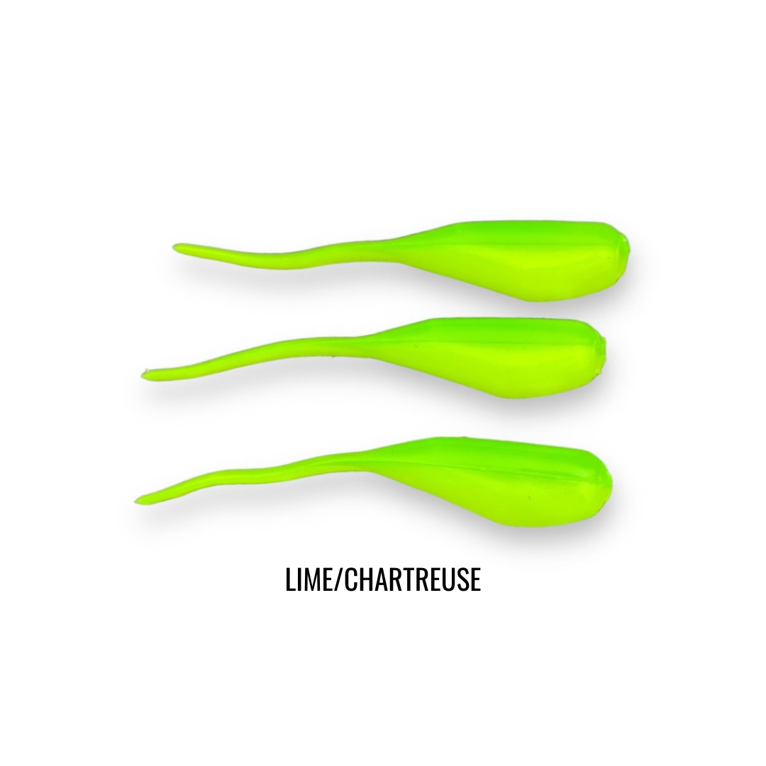 2" 20 PIECE SOFT PLASTIC CRAPPIE MINNOW JIG