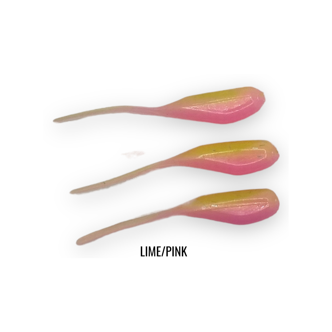 2" 20 PIECE SOFT PLASTIC CRAPPIE MINNOW JIG