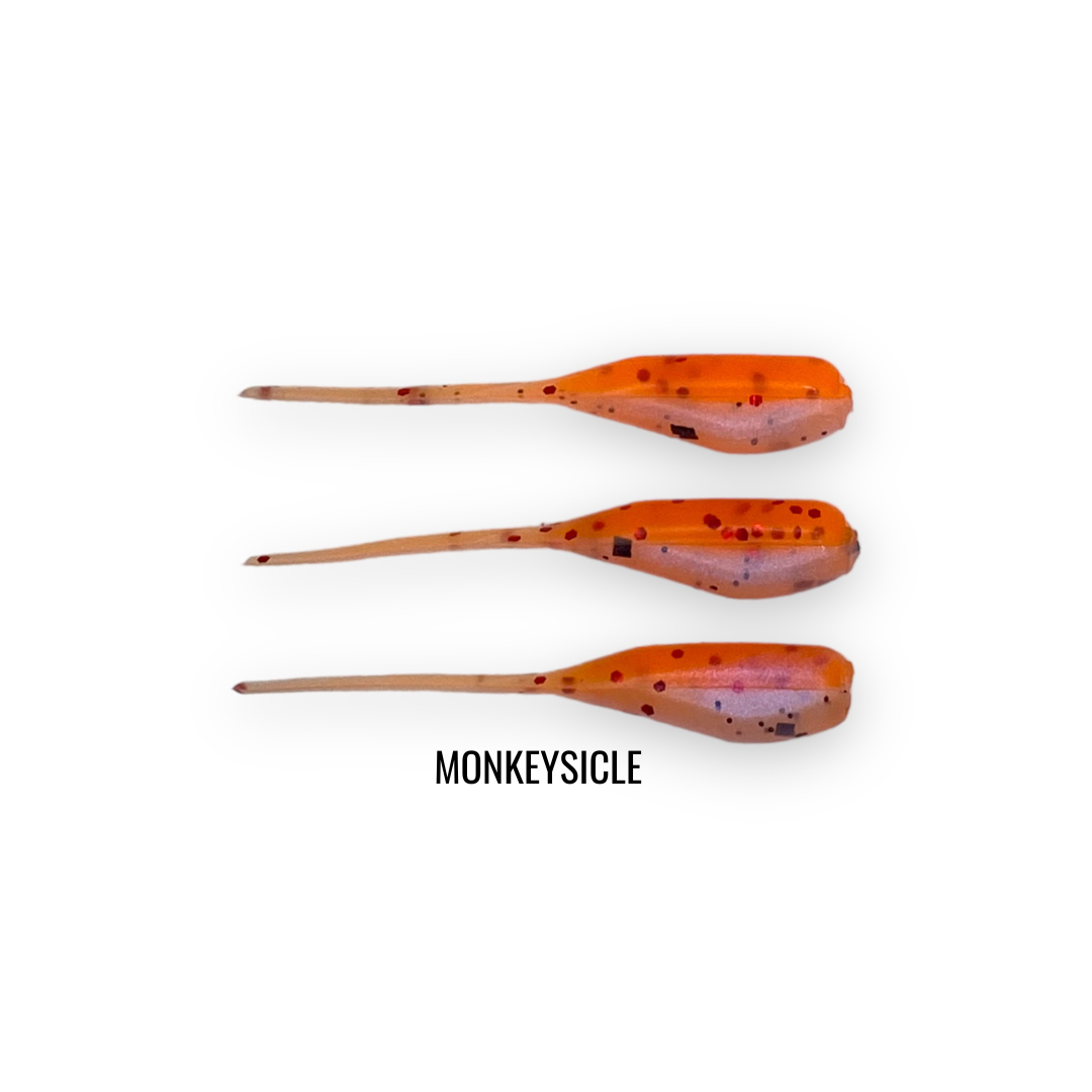 2" 20 PIECE SOFT PLASTIC CRAPPIE MINNOW JIG