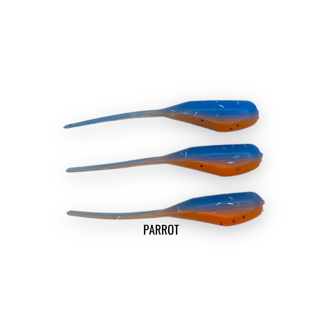 2" 20 PIECE SOFT PLASTIC CRAPPIE MINNOW JIG