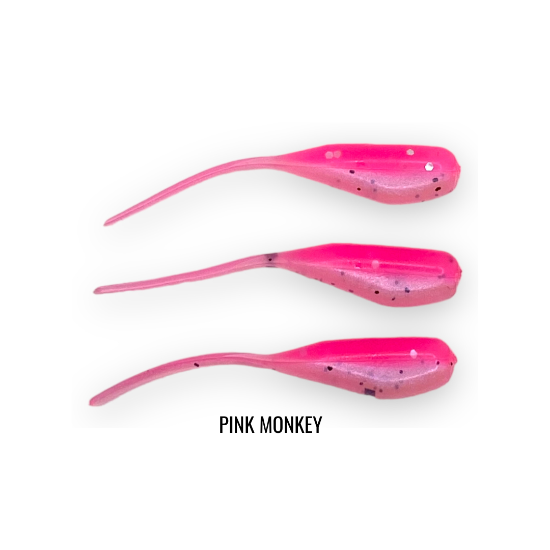 2" 20 PIECE SOFT PLASTIC CRAPPIE MINNOW JIG