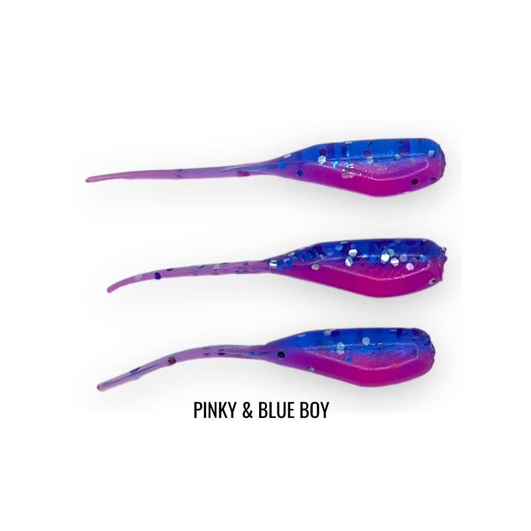 2" 20 PIECE SOFT PLASTIC CRAPPIE MINNOW JIG