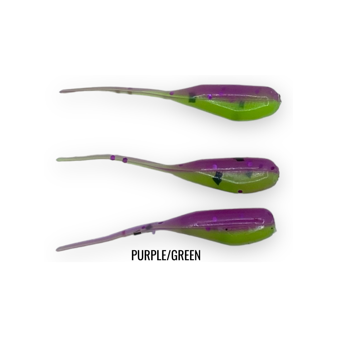 2" 20 PIECE SOFT PLASTIC CRAPPIE MINNOW JIG