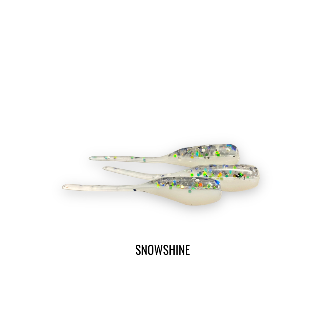 2" 20 PIECE SOFT PLASTIC CRAPPIE MINNOW JIG