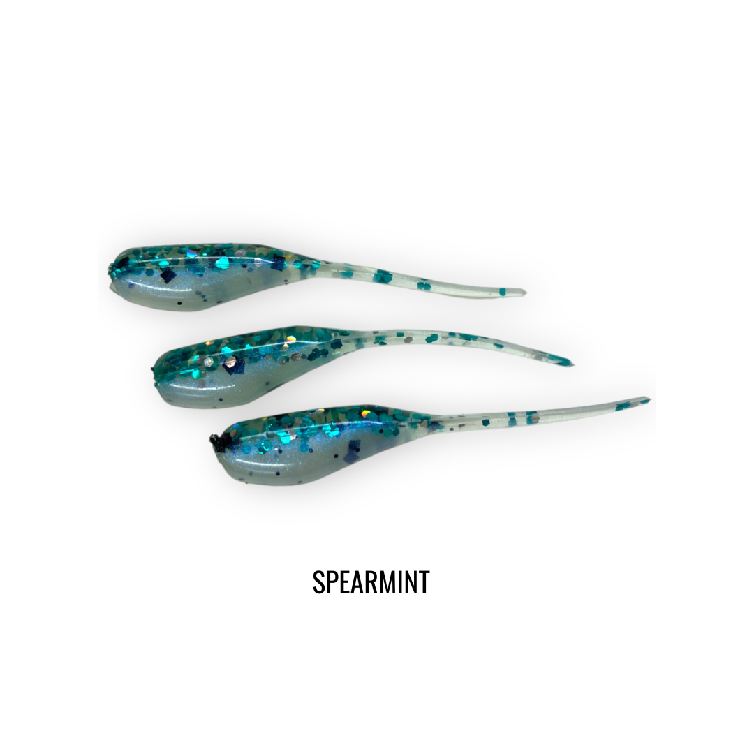 2" 20 PIECE SOFT PLASTIC CRAPPIE MINNOW JIG