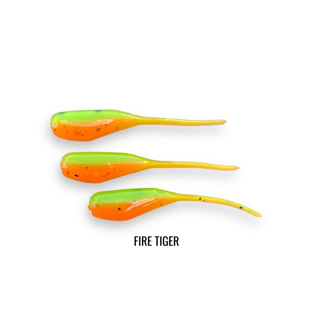 2" 20 PIECE SOFT PLASTIC CRAPPIE MINNOW JIG