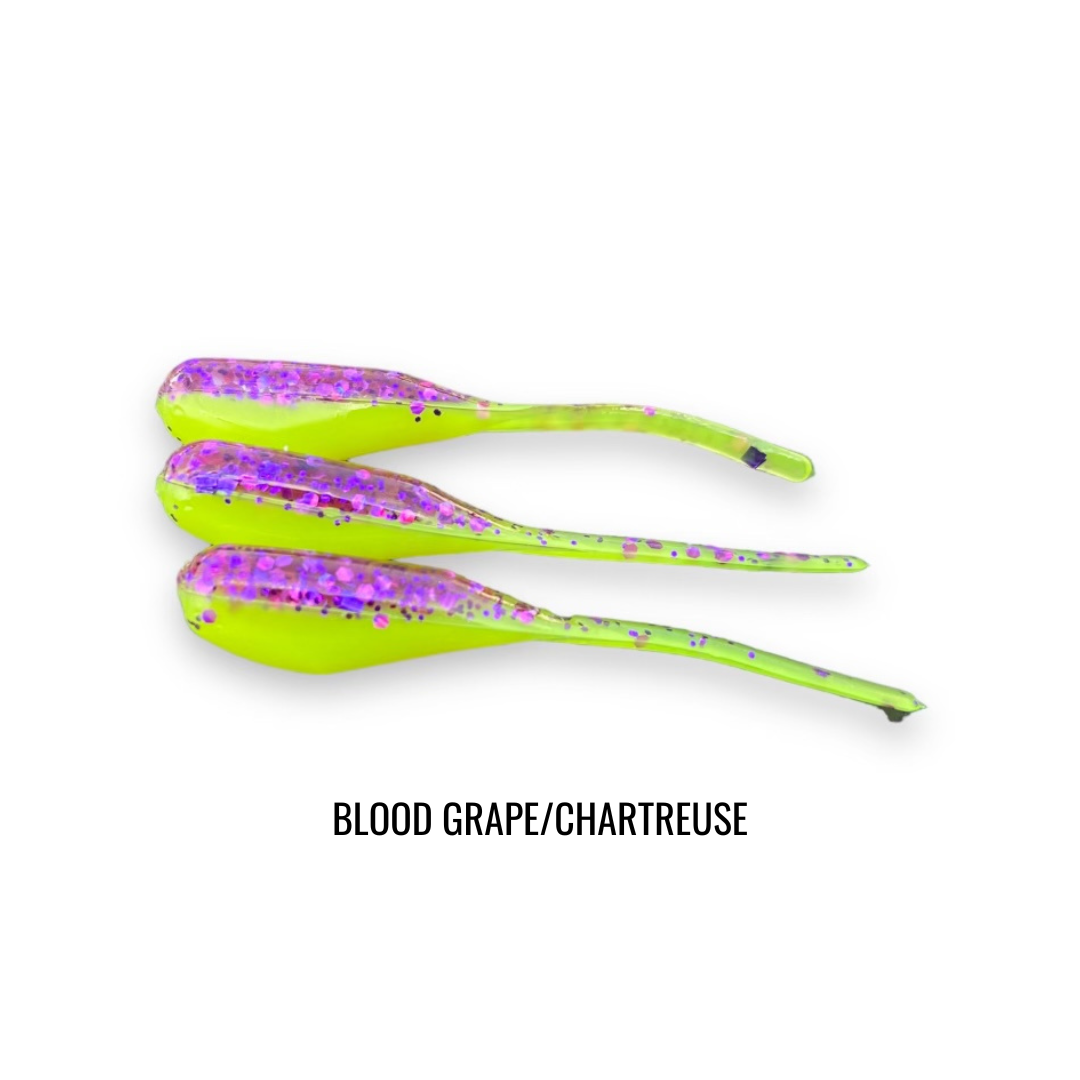 2" 20 PIECE SOFT PLASTIC CRAPPIE MINNOW JIG