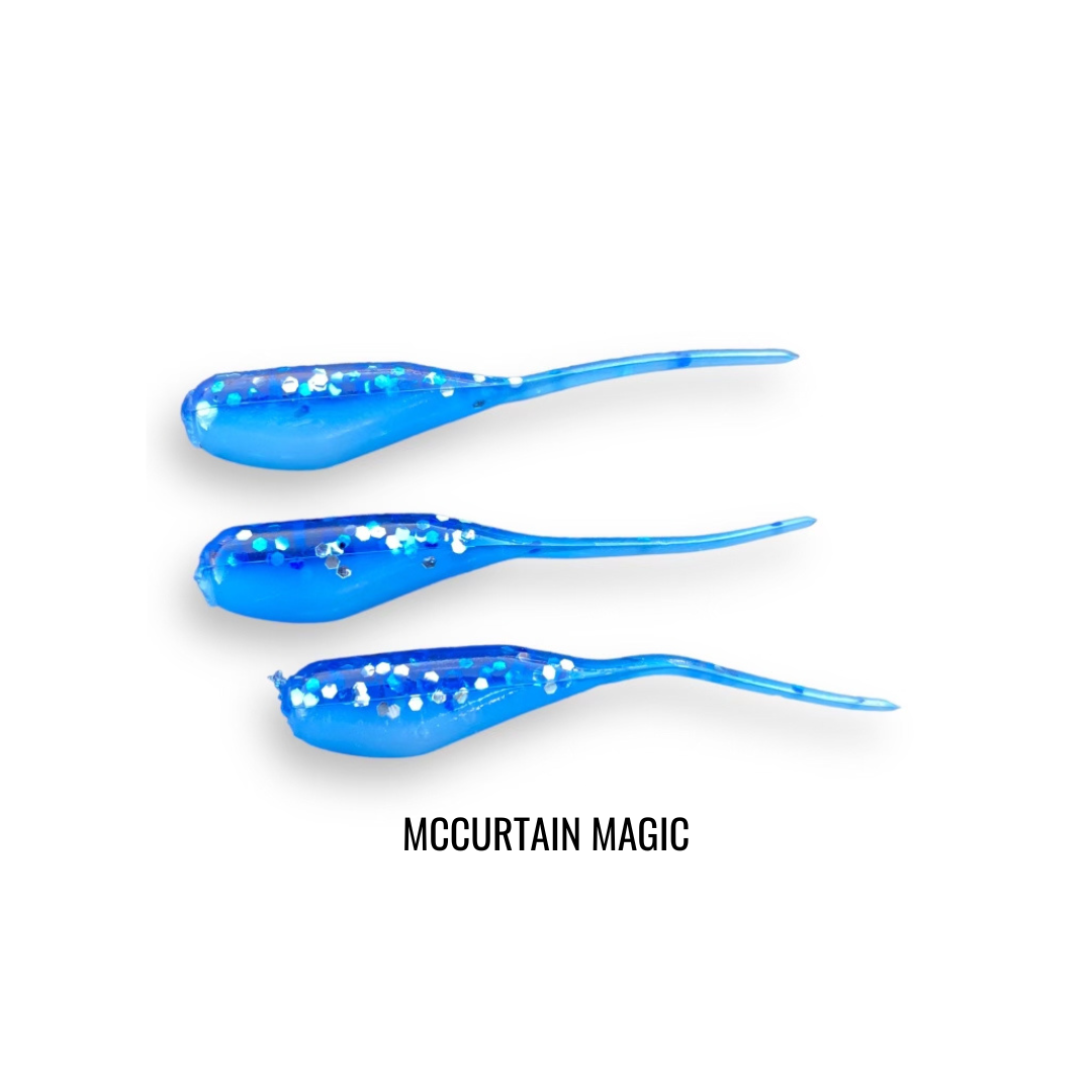 2" 20 PIECE SOFT PLASTIC CRAPPIE MINNOW JIG